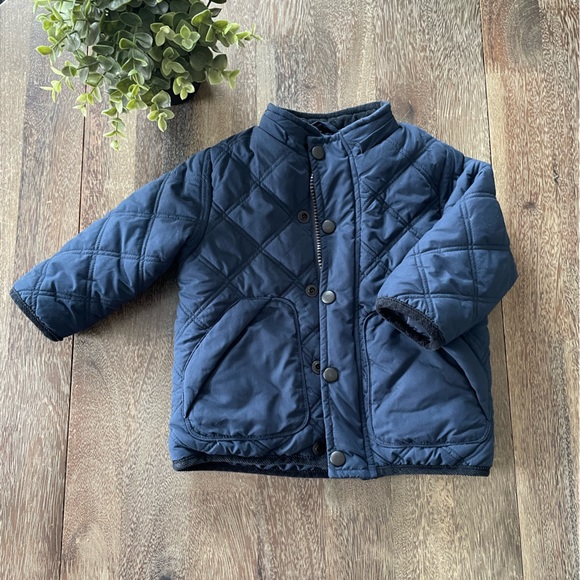 Zara Other - Zara Babyboy outerwear collection- Quilted puffer jacket with sherpa lining